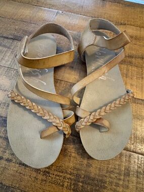Braided Strappy Tan Women’s Sandals